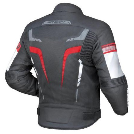 DRIRIDER Air Ride 5 Ladies Womens Sports Touring Vented Jacket < black red > Sizes 8 - 8 - 10 - 12 - 14 - 16