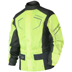 DRIRIDER THUNDERWEAR 2 Waterproof and Windproof Jacket < hi vis fluro yellow black > Sizes XS - S - M - L - XL - 2XL - 3XL - 4XL - 5XL - 6XL