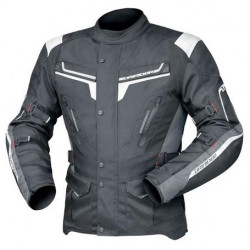 DRIRIDER Apex 5 Sports Touring Jacket < Black White Grey Gray > Sizes S - M - L - XL - 2XL - 3XL - 4XL - 6XL