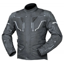DRIRIDER Nordic 4 Airflow Leather Textile Sports Touring Jacket < black black > Sizes S - M - L - XL - 2XL - 3XL - 4XL - 6XL - 8XL