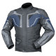 DRIRIDER Nordic 4 Airflow Leather Textile Sports Touring Jacket < black cobalt blue > Sizes S - M - L - XL - 2XL - 3XL - 4XL