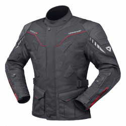 DRIRIDER Nordic V Airflow Leather Textile Sports Touring Jacket < black grey gray > Sizes XS - S - M - L - XL - 2XL - 3XL - 4XL - 6XL - 8XL