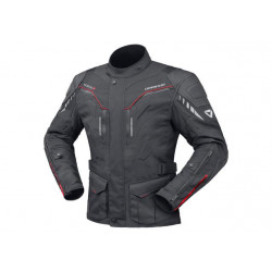 DRIRIDER Nordic V Airflow Leather Textile Sports Touring Jacket < black black > Sizes XS - S - M - L - XL - 2XL - 3XL - 4XL - 6XL - 8XL