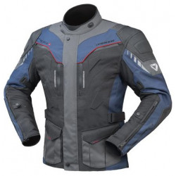 DRIRIDER Nordic V Leather Textile Sports Touring Jacket < navy grey gray > Sizes XS - S - M - L - XL - 2XL - 3XL - 4XL - 6XL