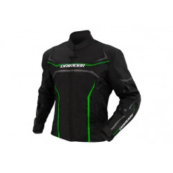 DRIRIDER Origin Sports Touring Jacket < black green > Sizes S - M - L - XL - 2XL - 3XL - 4XL
