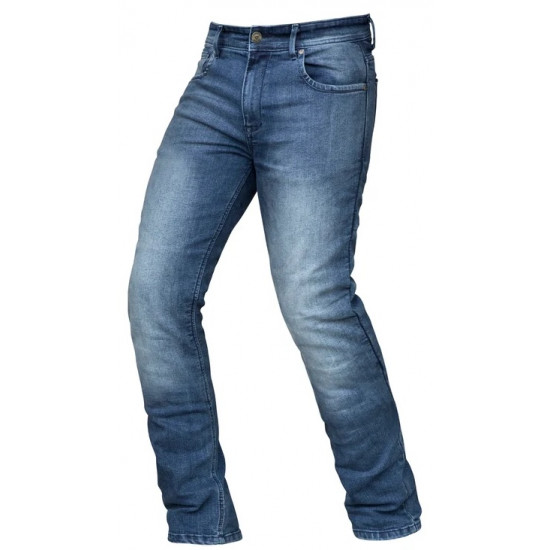 DRIRIDER Titan Protective Motorcycle Jeans "OTB = Over The Boot Short Leg Length" < blue wash > Sizes 32 - 33  - 34 - 36 - 38 - 40