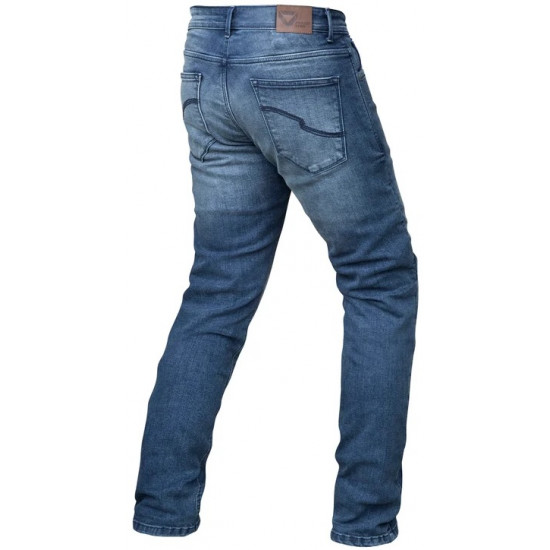 DRIRIDER Titan Protective Motorcycle Jeans "OTB = Over The Boot Regular Leg Length" < blue wash > Sizes  28 - 30 - 32 - 33  - 34 - 36 - 38 - 40 - 42 - 44 - 46