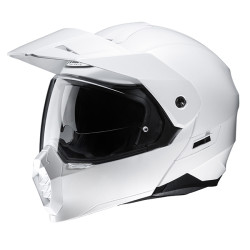 HJC - C80 PEARL WHITE Helmet (Modular / Flip)