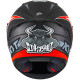 KYT NF-R TRACK MINDSET MATT ANTHRACITE-RED FULL FACE MOTORCYCLE HELMET (NFR with PINLOCK)