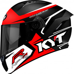 KYT NF-R TRACK RED BLACK FULL FACE MOTORCYCLE HELMET (NFR with PINLOCK)