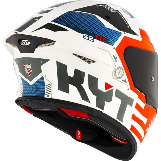 KYT TT REVO FULL FACE MOTORCYCLE ROAD HELMET < FUSELAGE RED >