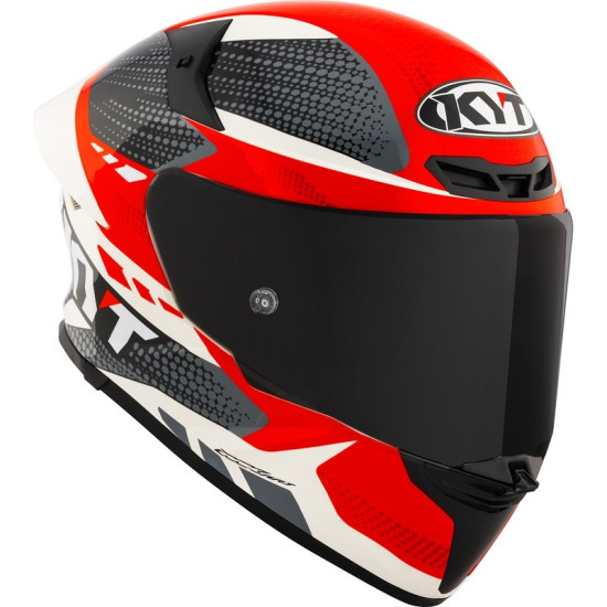 KYT TT REVO FULL FACE MOTORCYCLE ROAD HELMET < GEAR BLACK RED >