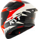 KYT TT REVO FULL FACE MOTORCYCLE ROAD HELMET < GEAR BLACK RED >