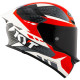 KYT TT REVO FULL FACE MOTORCYCLE ROAD HELMET < GEAR BLACK RED >