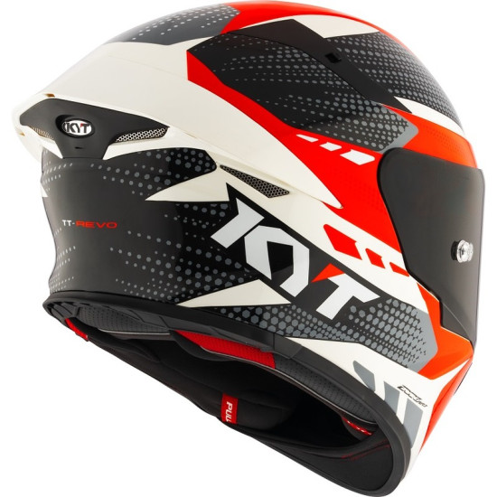 KYT TT REVO FULL FACE MOTORCYCLE ROAD HELMET < GEAR BLACK RED >