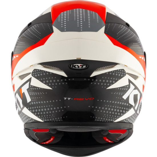 KYT TT REVO FULL FACE MOTORCYCLE ROAD HELMET < GEAR BLACK RED >