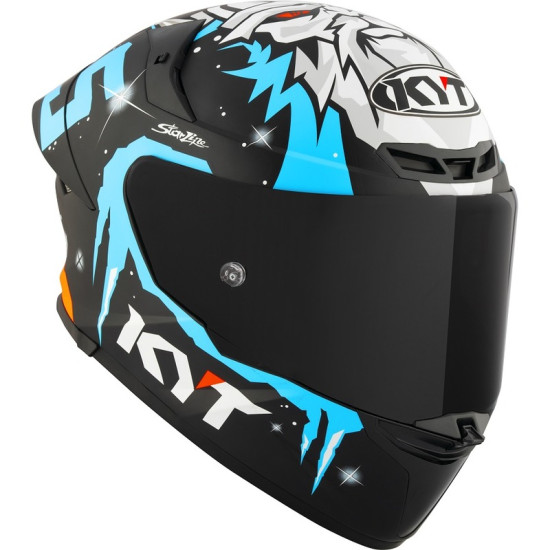 KYT TT REVO FULL FACE MOTORCYCLE ROAD HELMET < MASIA WINTER TEST REPLICA / JAUME MASIÀ NUMBER 5 > 