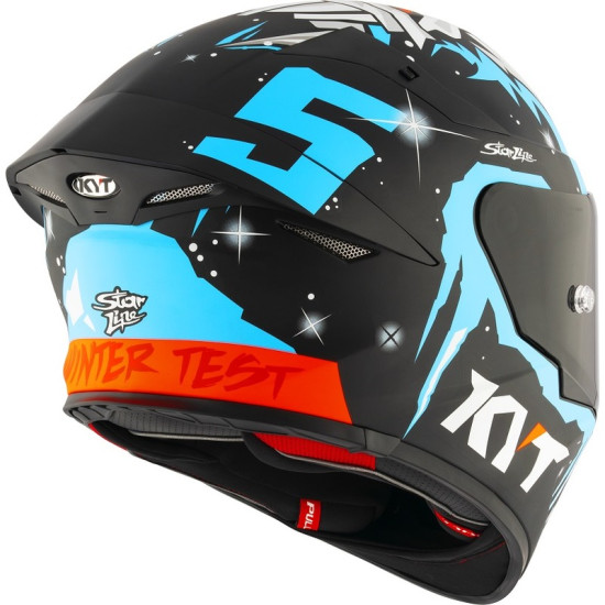 KYT TT REVO FULL FACE MOTORCYCLE ROAD HELMET < MASIA WINTER TEST REPLICA / JAUME MASIÀ NUMBER 5 > 