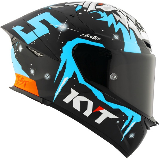 KYT TT REVO FULL FACE MOTORCYCLE ROAD HELMET < MASIA WINTER TEST REPLICA / JAUME MASIÀ NUMBER 5 > 