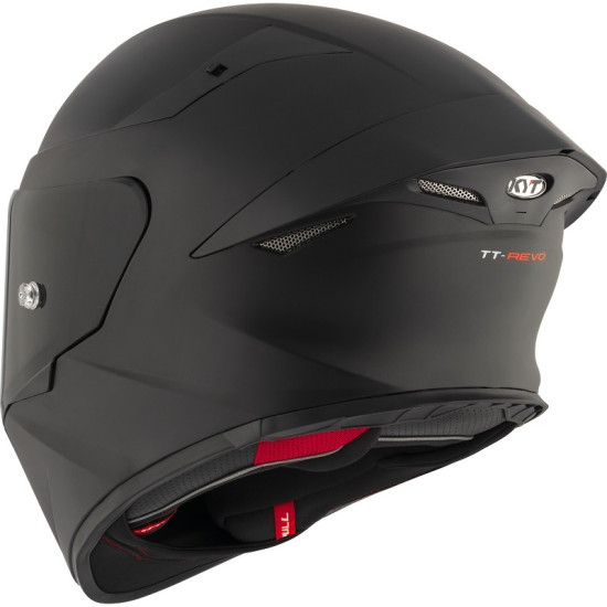 KYT TT REVO FULL FACE MOTORCYCLE ROAD HELMET < PLAIN MATT BLACK SOLID >