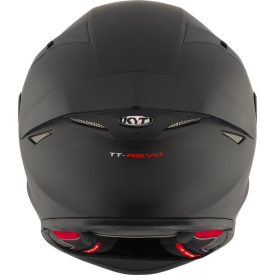 KYT TT REVO FULL FACE MOTORCYCLE ROAD HELMET < PLAIN MATT BLACK SOLID >