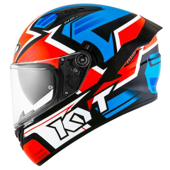 KYT NF-R ARTWORK RED BLUE FULL FACE MOTORCYCLE HELMET (NFR with PINLOCK)