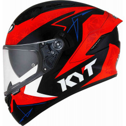 KYT NF-R TRACK FORCE RED BLACK BLUE FULL FACE MOTORCYCLE HELMET (NFR with PINLOCK)
