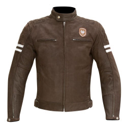 MERLIN - Hixon Leather Jacket < Brown >