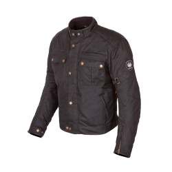 MERLIN - Barton II Heritage Waxed Cotton Jacket < Black >