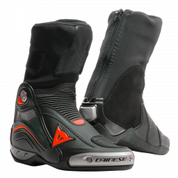 DAINESE AXIAL D1 RACE TRACK BOOTS < BLACK / FLURO-RED >
