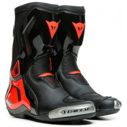 DAINESE TORQUE 3 OUT RACE TRACK BOOTS < BLACK / FLURO-RED >