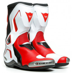 DAINESE TORQUE 3 OUT RACE TRACK BOOTS < BLACK / WHITE / LAVA-RED >