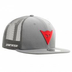 DAINESE 9FIFTY TRUCKER SNAPBACK CAP < GREY GRAY / RED > HAT