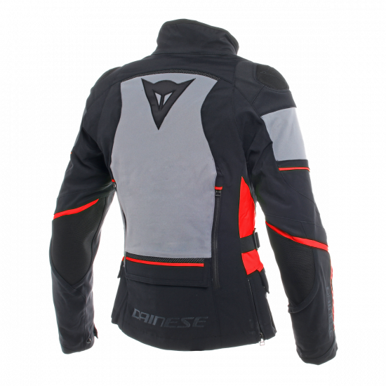 DAINESE CARVE MASTER 2 GORE-TEX® LADY JACKET < BLACK / FROST-GREY GRAY / RED > WATERPROOF WOMENS