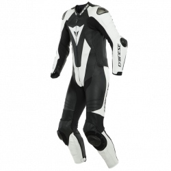 DAINESE LAGUNA SECA 5 1 PIECE PERFORATED LEATHER RACE SUIT < BLACK WHITE >