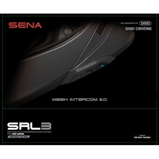 SENA - SRL3 for SHOEI NEOTEC III (3) or GT-AIR III (3) Helmets Motorcycle Bluetooth Communication Intercom < SINGLE PACK >