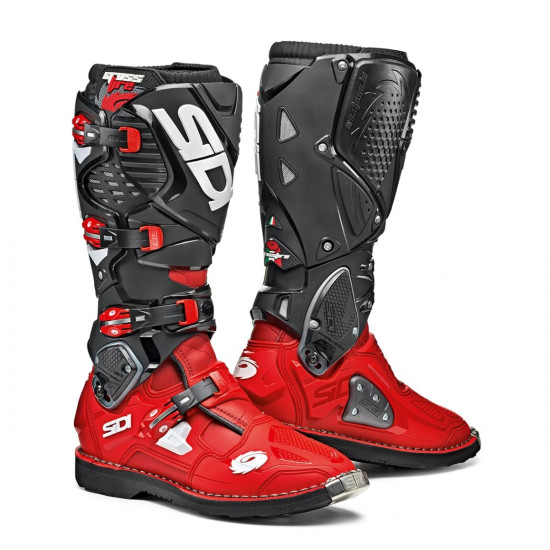 SIDI - CROSSFIRE 3 OFF ROAD MX MOTOCROSS ENDURO MOTORCYCLE BOOTS < RED RED BLACK >