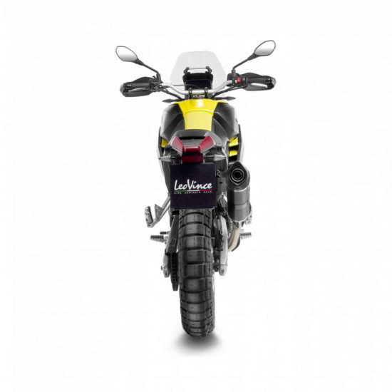 LEOVINCE - LV ONE EVO BLACK EDITION STAINLESS STEEL SLIP ON MUFFLER / EXHAUST < 2022-2023 APRILIA TUAREG 660 >