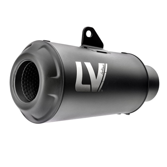 LEOVINCE - LV-10 FULL BLACK STAINLESS STEEL SLIP ON MUFFLER / EXHAUST < 2021-2023 APRILIA RSV4 1100 / FACTORY >