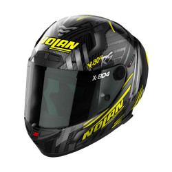 NOLAN X-LITE X-804RS ULTRA CARBON "SPECTRE CARBON YELLOW CHROME" ROAD RACE HELMET