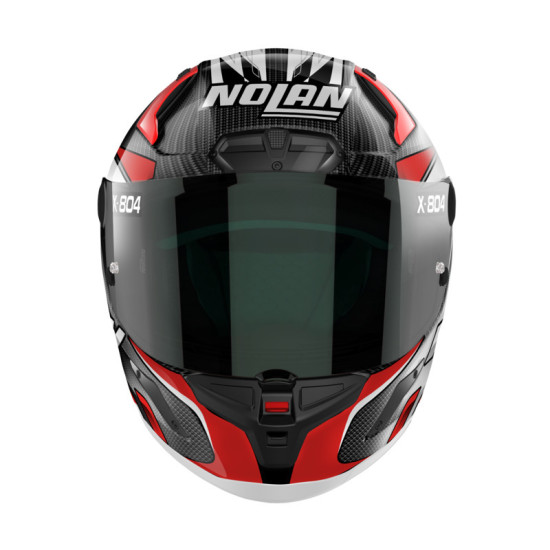 NOLAN X-LITE X-804RS ULTRA CARBON "MOTOGP LOGO CARBON RED WHITE" ROAD RACE HELMET