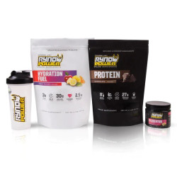 Ryno Power - Essentials Power Package - Chocolate Protein + Fruit Punch Hydration Fuel