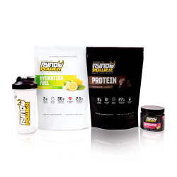 Ryno Power - Essentials Power Package - Chocolate Protein + Lemon Lime Hydration Fuel