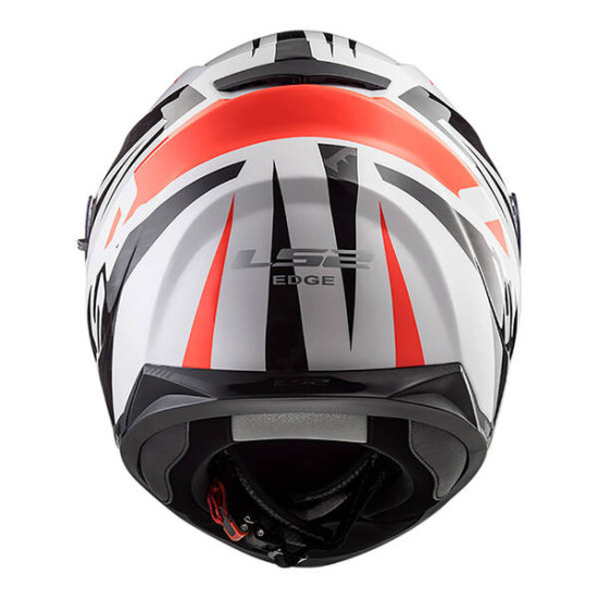 LS2 FF320 - Stream Evo Commander Helmet < White / Black / Red > MOTORCYCLE ROAD HELMET
