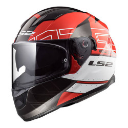 LS2 FF320 - Stream Evo Kub Helmet < Black / Red > MOTORCYCLE ROAD HELMET