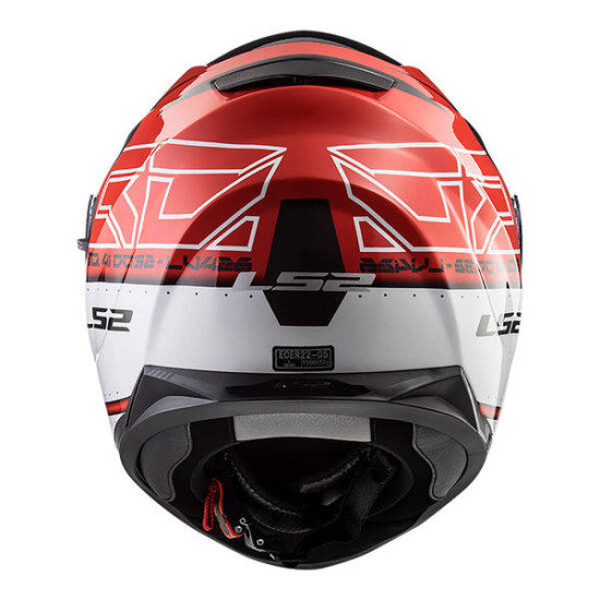 LS2 FF320 - Stream Evo Kub Helmet < Black / Red > MOTORCYCLE ROAD HELMET