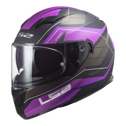LS2 FF320 - Stream Evo Mercury Helmet < Matte Purple / Titanium > MOTORCYCLE ROAD HELMET