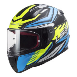 LS2 FF353 - Rapid Gale Helmet < Matte Blue / Black / Fluro Yellow > MOTORCYCLE ROAD HELMET - SIZE 2XL LEFT