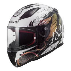 LS2 FF353 - Rapid II Helmet < BOHO / WHITE / BLACK / PURPLE > MOTORCYCLE ROAD HELMET - Sizes XS S M L XL - ECE22.06