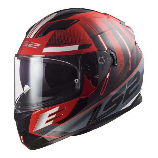 LS2 FF320 - Stream Evo Shadow Helmet < Red / White > MOTORCYCLE ROAD HELMET